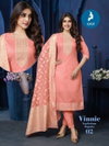 Vinnie By Kaya Chanderi Jacquard Online Kurti With Bottom Dupatta Wholesale